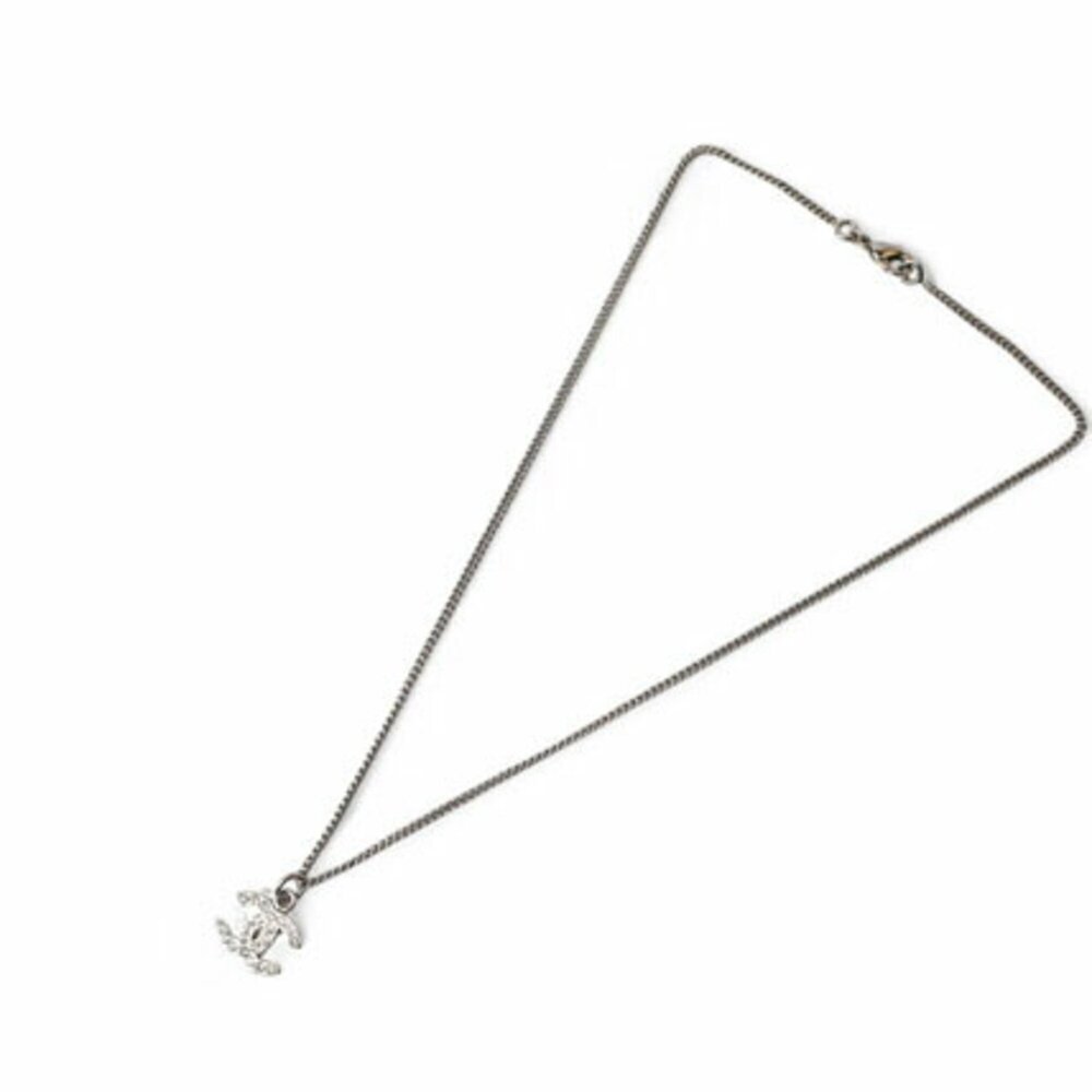 CHANEL Authentic White Logo Necklace - Picture 4 of 7